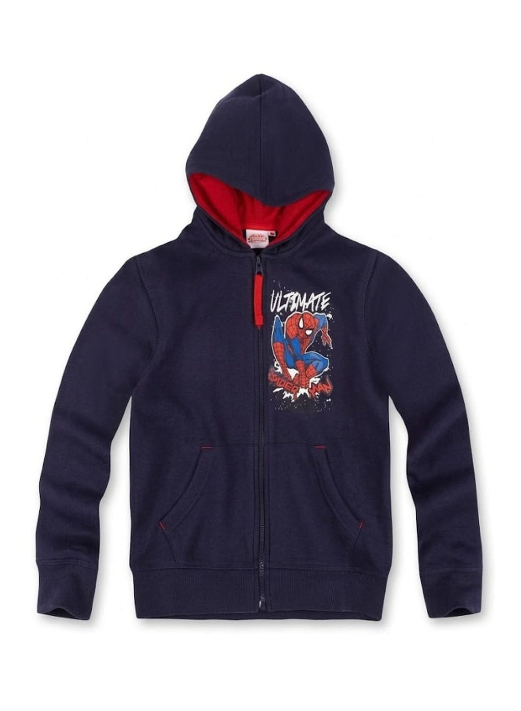 Marvel Spider-Man Navy Zip Hoodie — Boys