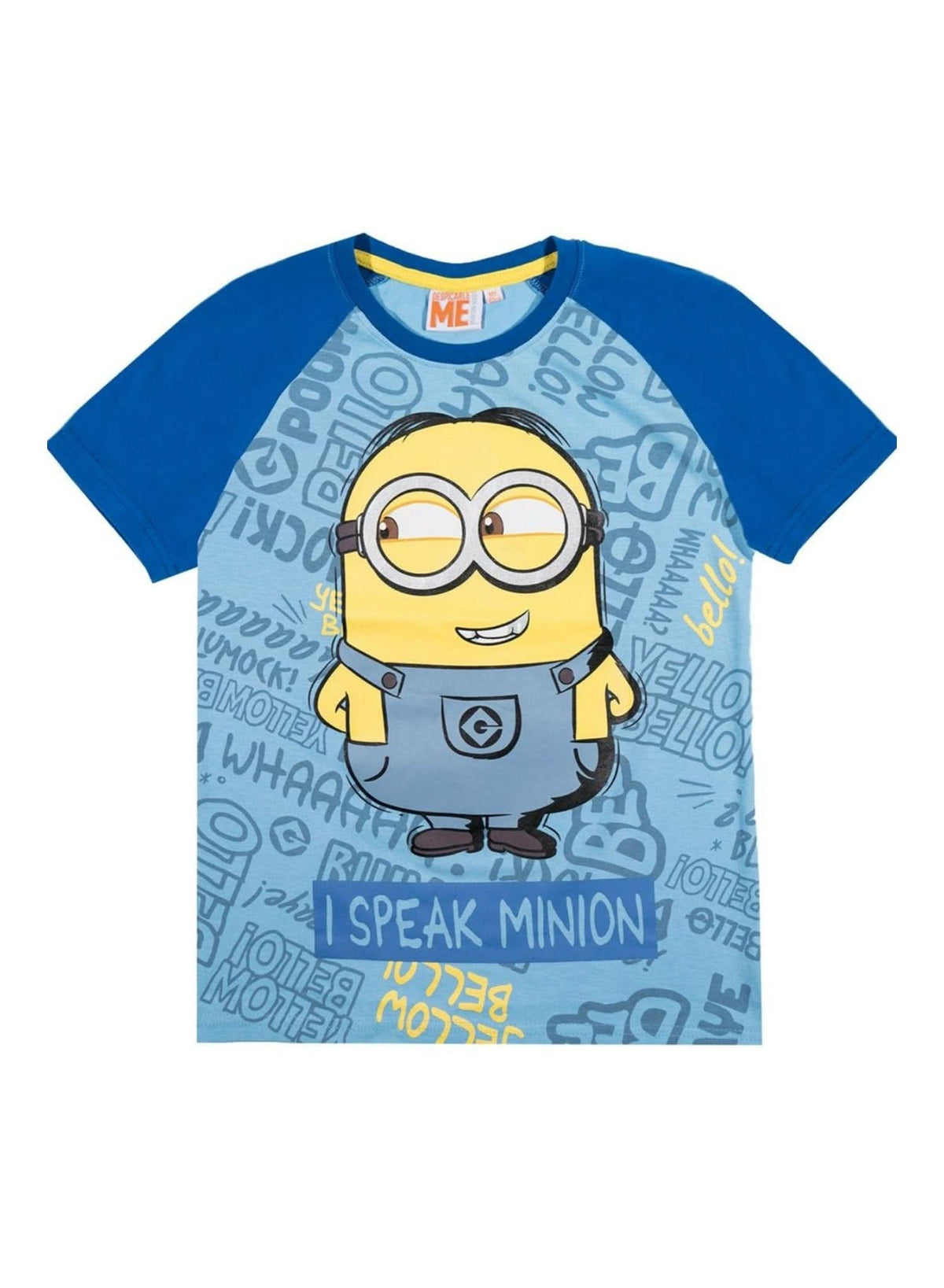 تيشيرت مينيونز "I Speak Minion" أزرق — ولادي