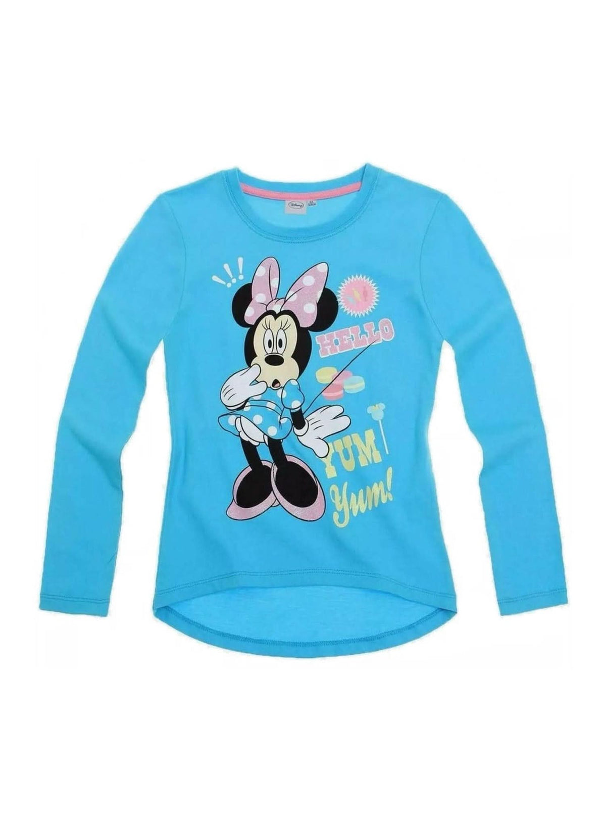 Minnie Mouse Outing Bundle — Blue Long-Sleeve T-Shirt + Sweatpants — Girls