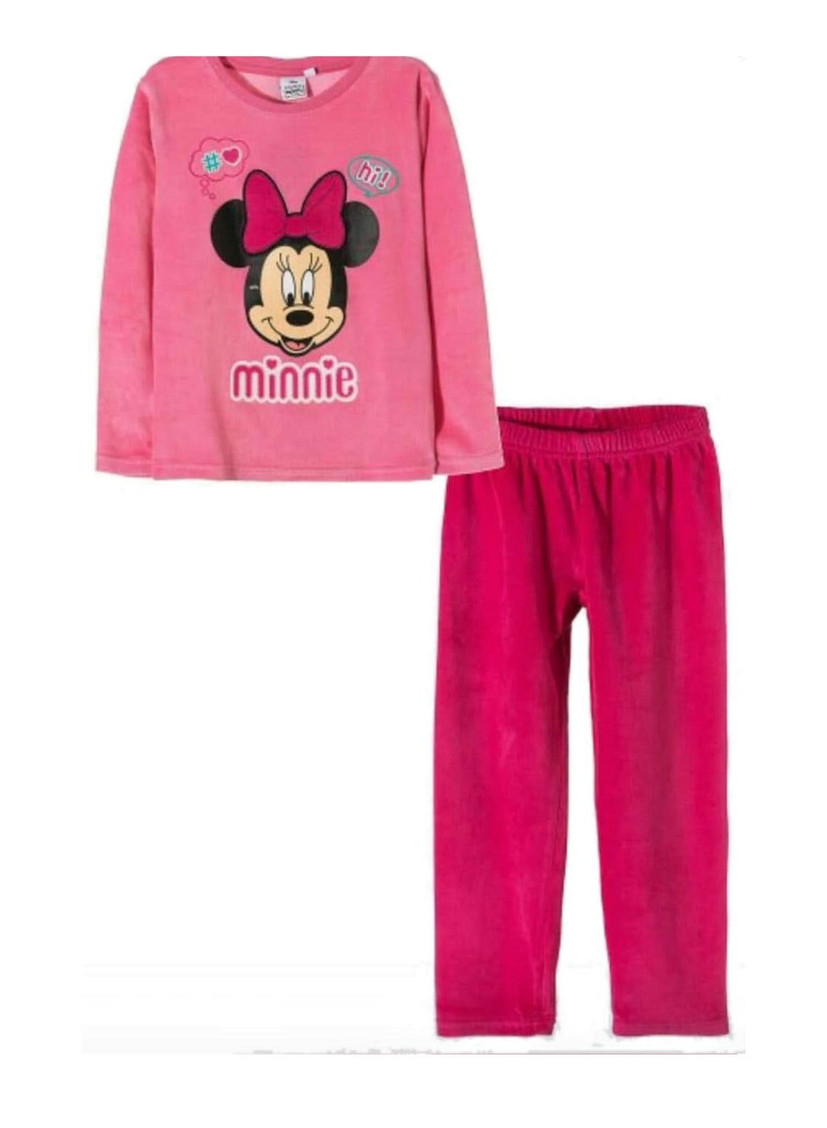 Minnie Mouse Winter Bundle — Fleece Pyjamas + 3-Pack Socks — Girls
