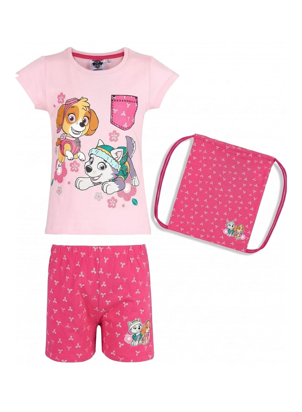 Paw Patrol Pyjama Set with Bag — Girls
