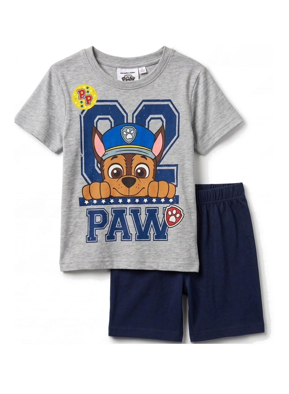 Paw Patrol "Paw" Grey Short Pyjama Set — Boys