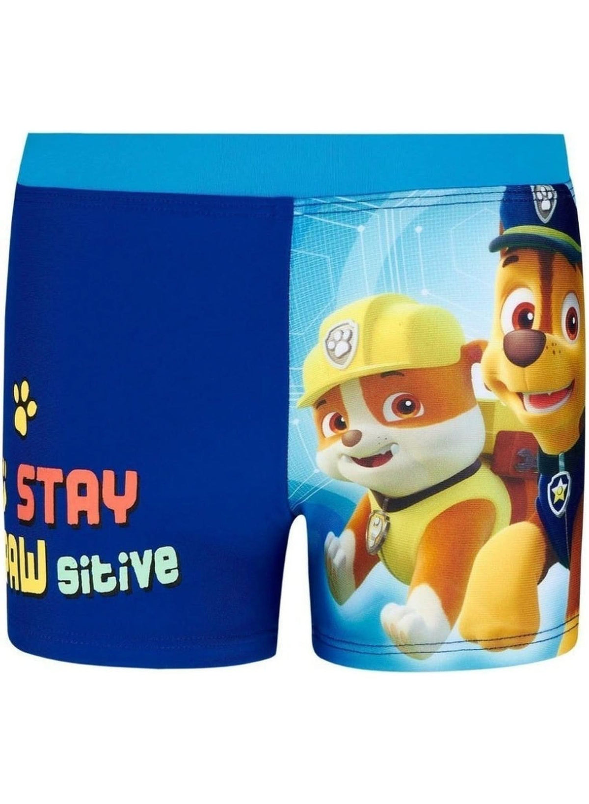 شورت سباحة باو باترول رابل "Stay Pawsitive" — ولادي