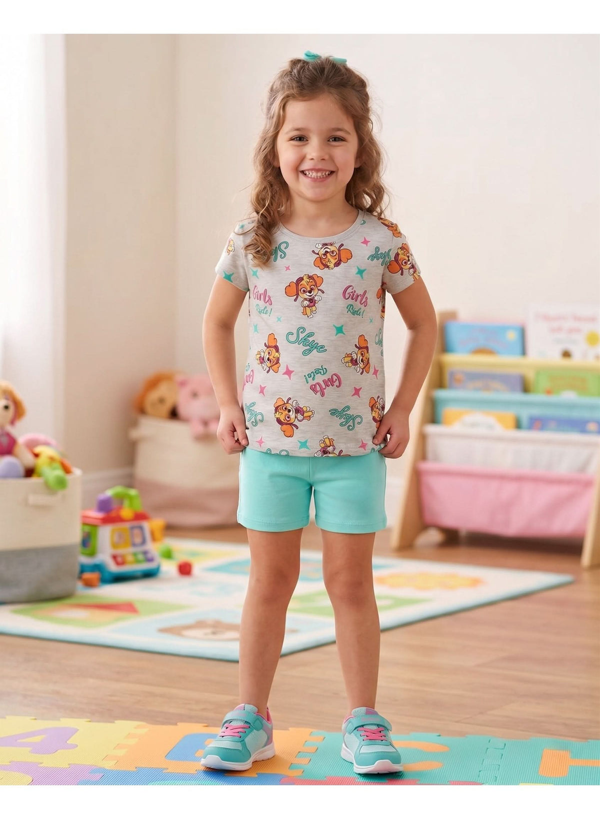 Paw Patrol Skye All-Over Print Short Pyjama Set for Girls - photo 2 - KIDS Tv Egypt