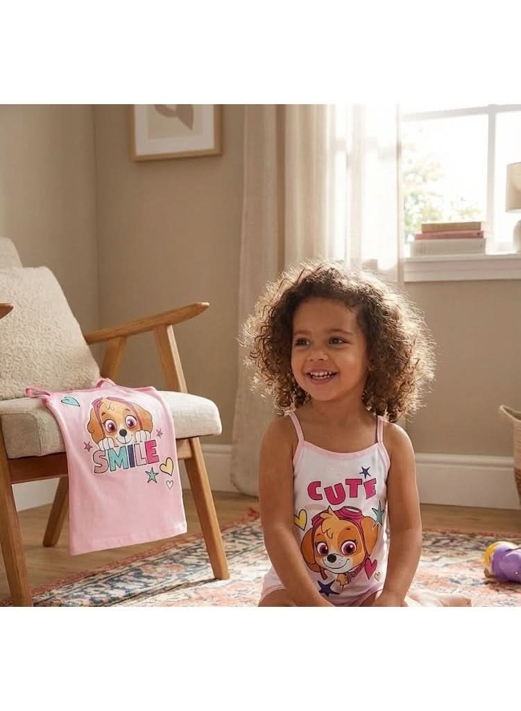 Paw Patrol Vests for Girls Children Shirt Underwear-2-Pack 100% Cotton - photo 4 - KIDS Tv Egypt