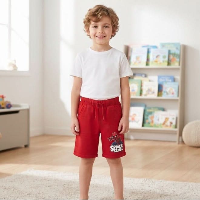 SPIDERMAN Marvel KIDS Jogger Red Shorts - photo 2 - KIDS Tv Egypt