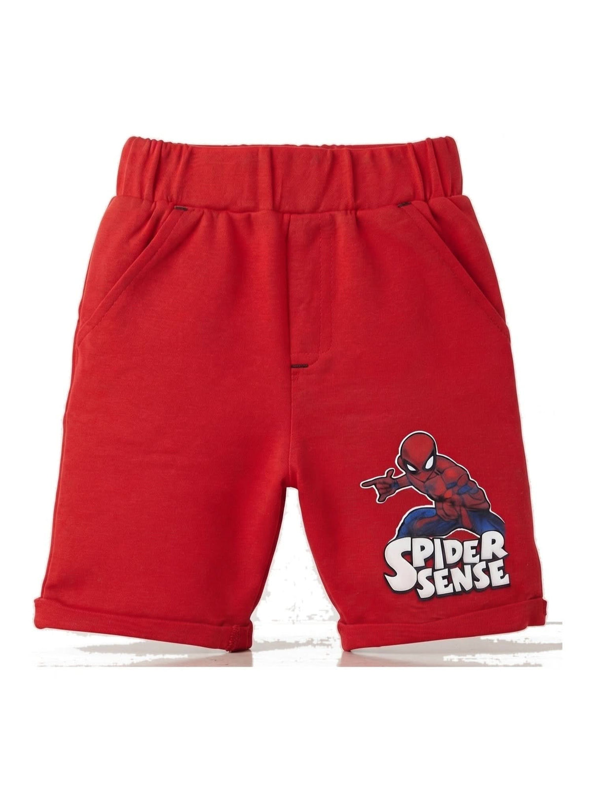 Marvel Spider-Man Red Jogger Shorts — Kids