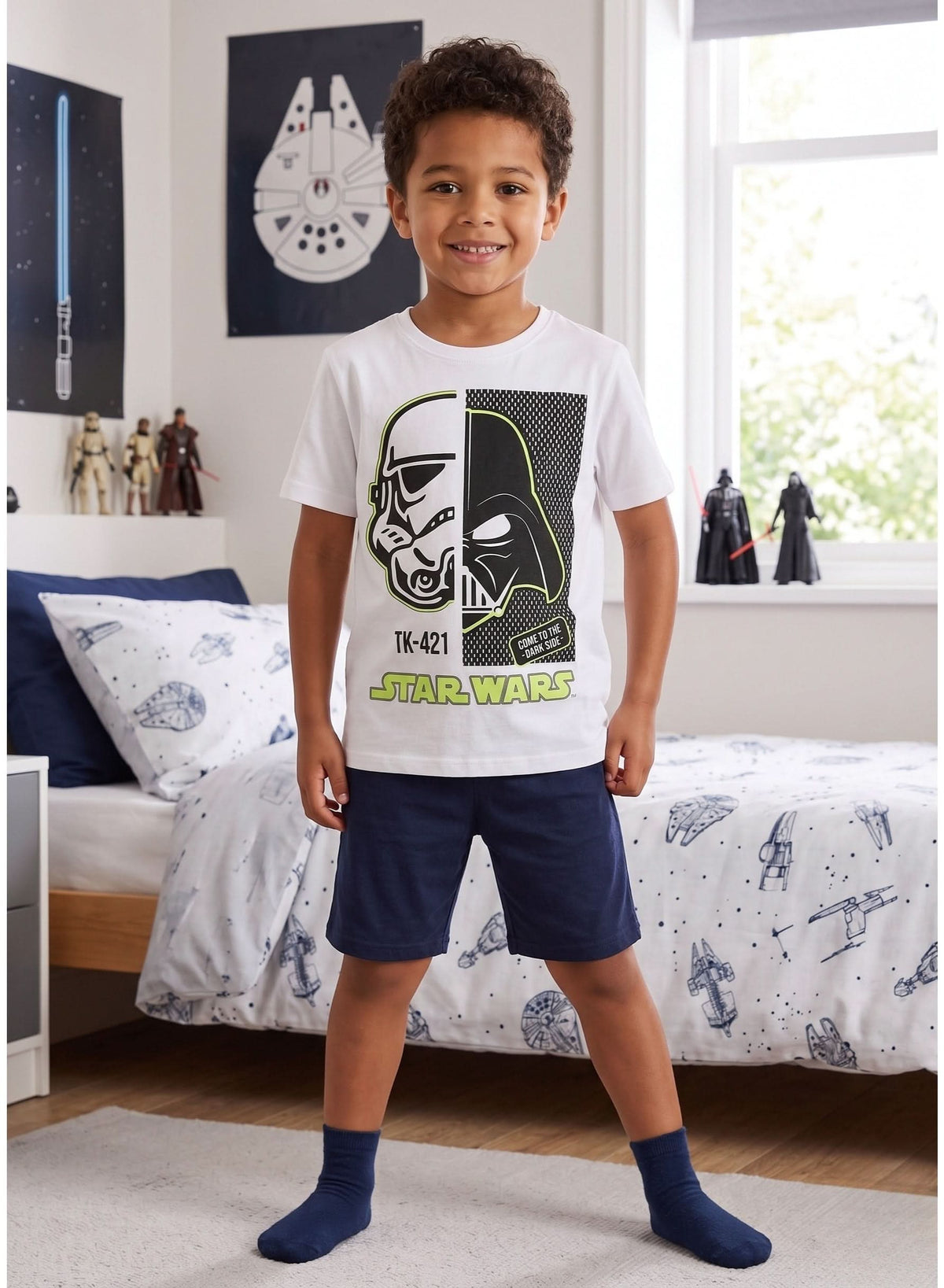 Star Wars Darth Vader Short Pyjama Set for Boys - photo 2 - KIDS Tv Egypt
