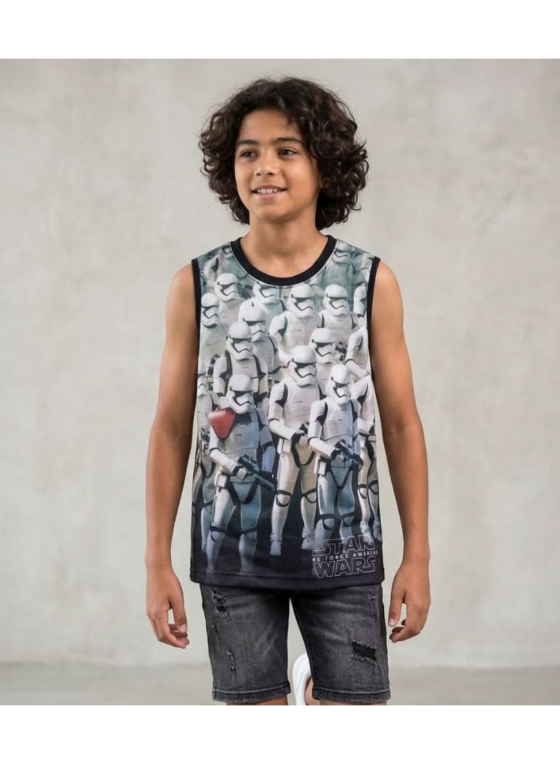 Star Wars T-Shirt for Boys 100% Cotton - photo 3 - KIDS Tv Egypt