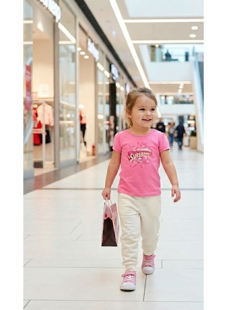 Super Baby Girls T-Shirt 100% Cotton - photo 2 - KIDS Tv Egypt