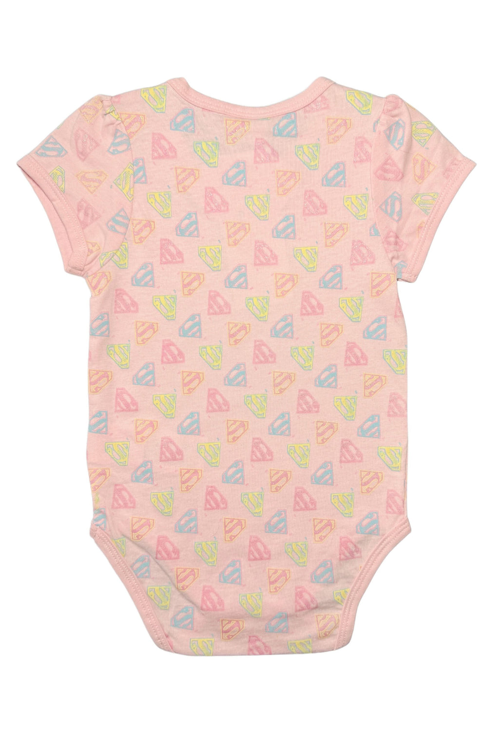 Supergirl Peach Print Bodysuit for Baby Girls - photo 2 - KIDS Tv Egypt