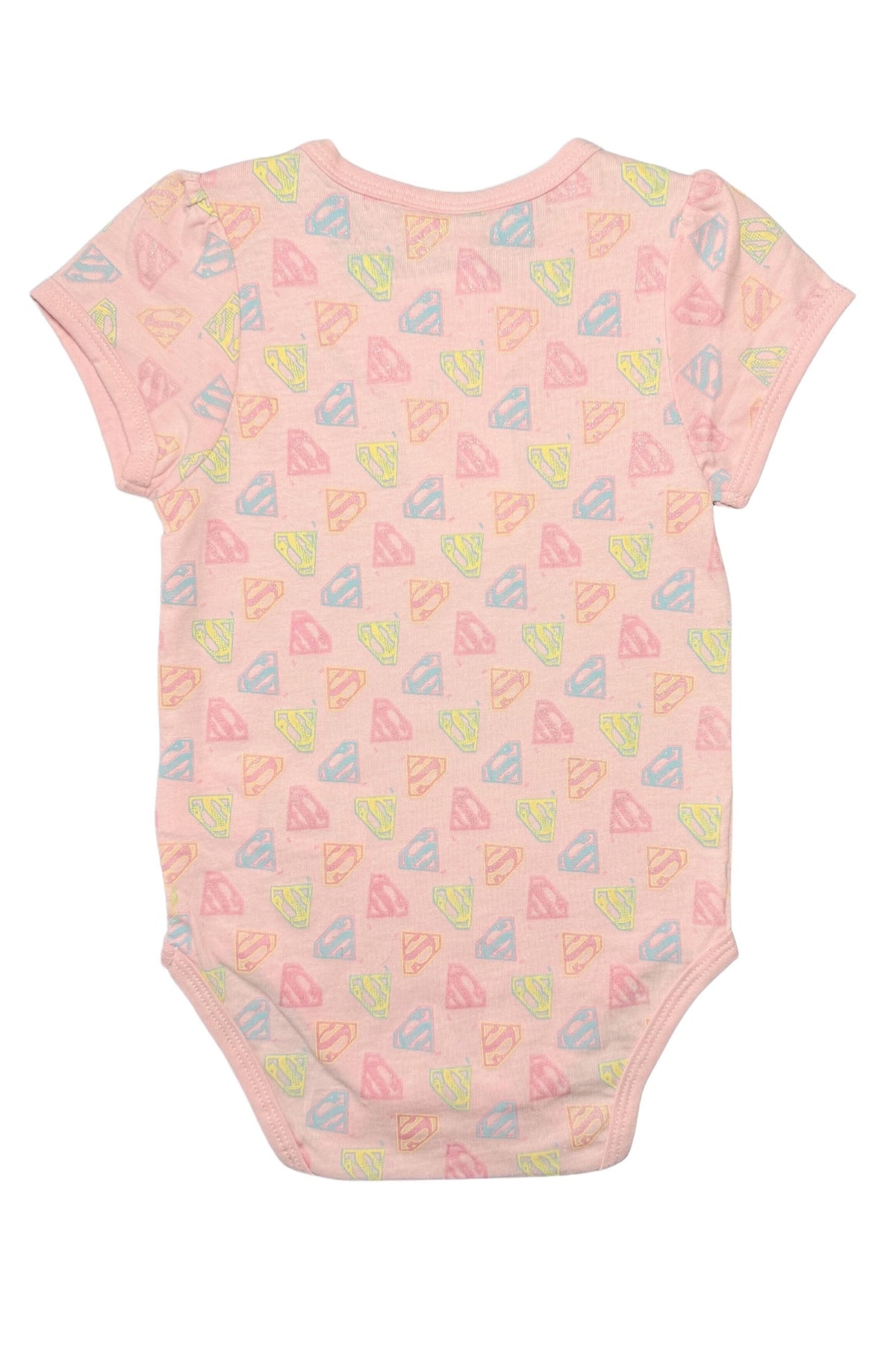 Supergirl Peach Print Bodysuit for Baby Girls - photo 2 - KIDS Tv Egypt
