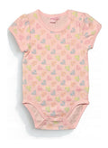 Supergirl Peach Print Bodysuit — Baby Girls