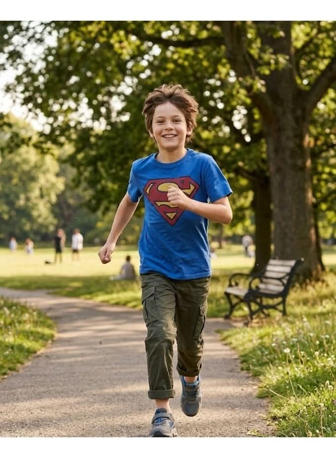 Superman Blue T-Shirt for Boys - photo 3 - KIDS Tv Egypt
