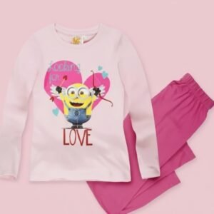 despicable me minions pajama long sleeves set by kids tv